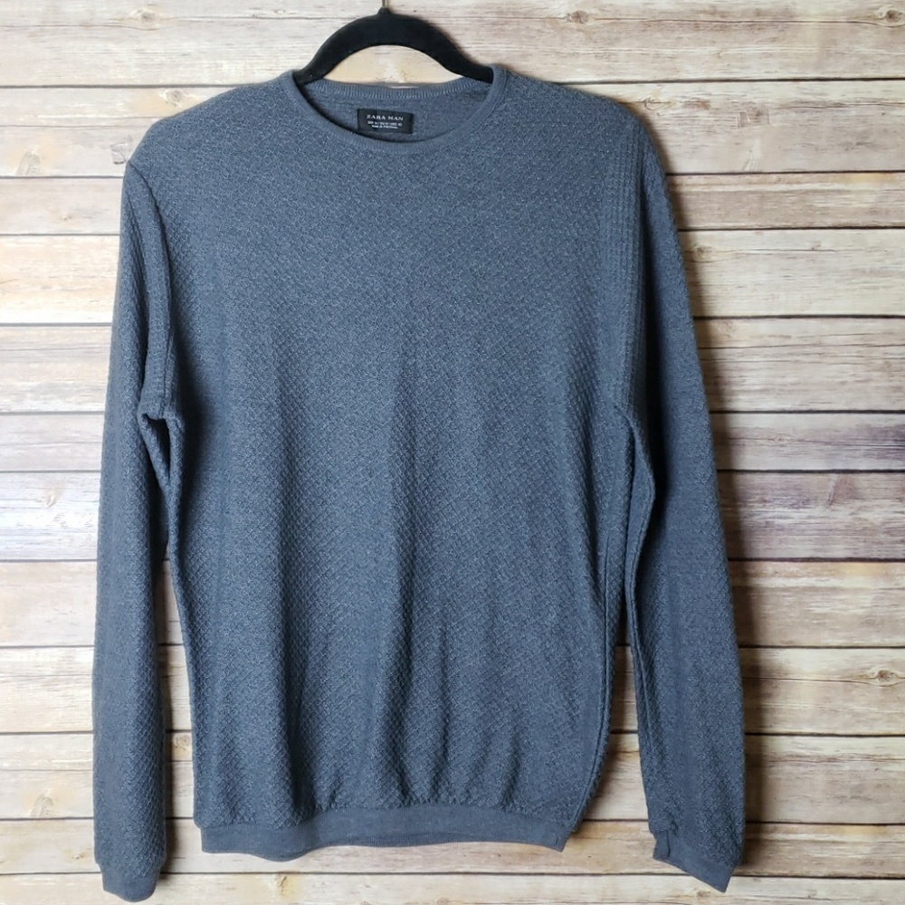 Zara Man Waffle Knit Shirt